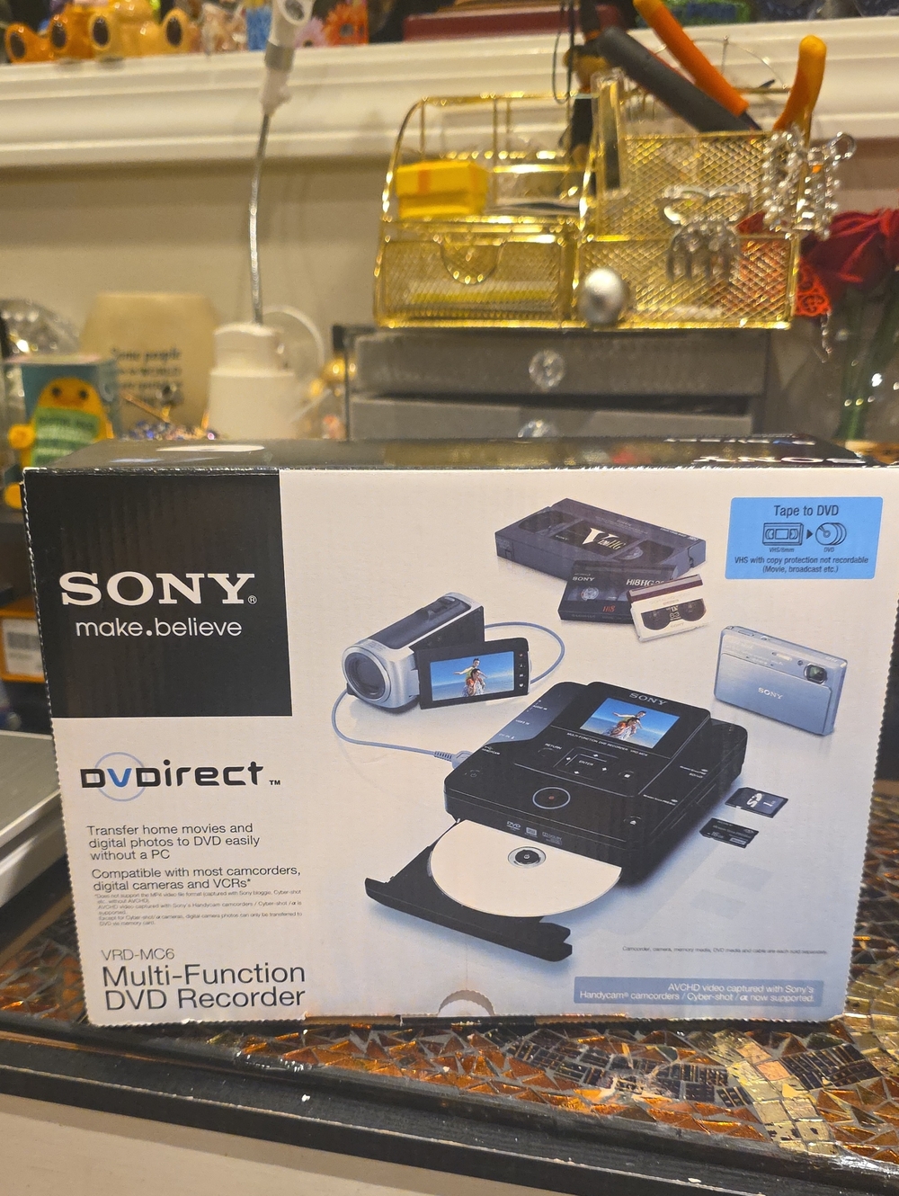 Sony Black and White DVDirect Multi-Function DVD Recorder Box